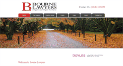 Desktop Screenshot of bournelawyers.com.au