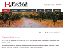 Tablet Screenshot of bournelawyers.com.au